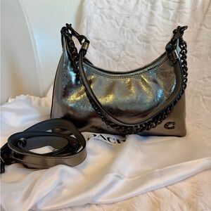 Coach Juliet 25 in Anthracite with gunmetal hardware